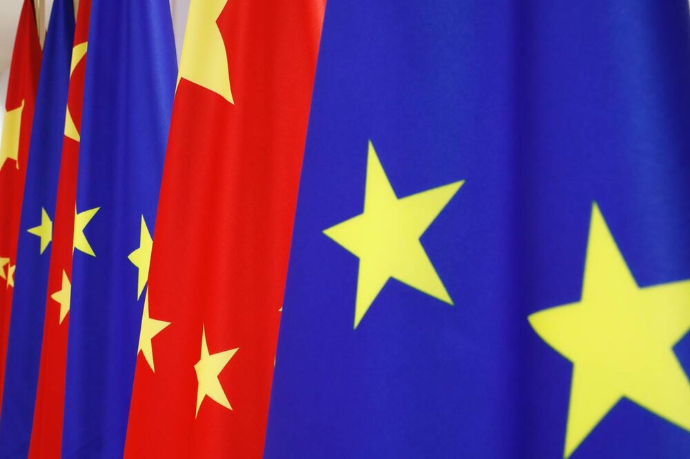 Flags of Europe and China
